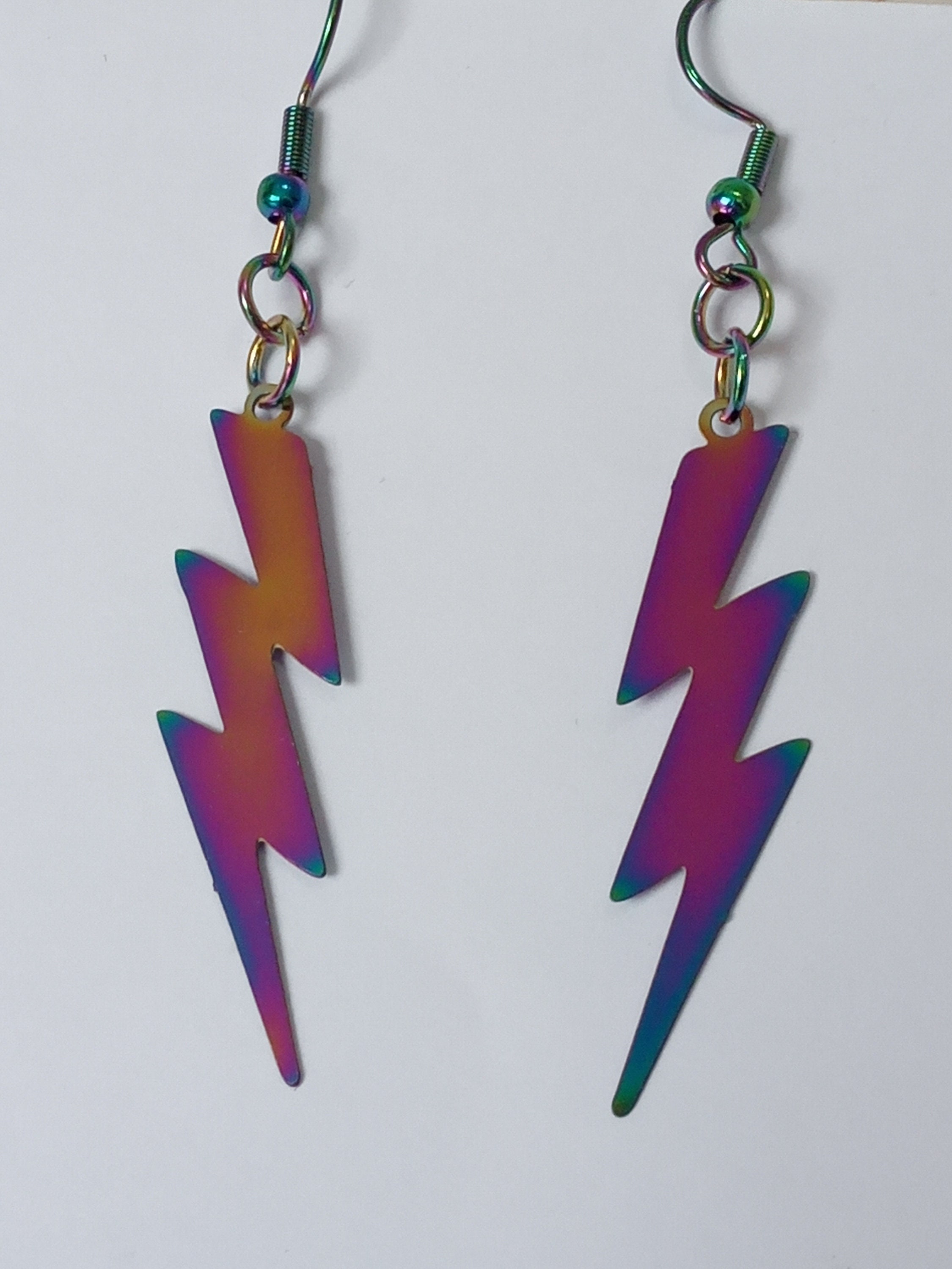 Rainbow Thunder Suncatcher Earrings 5 Types of Closure to Etsy Australia