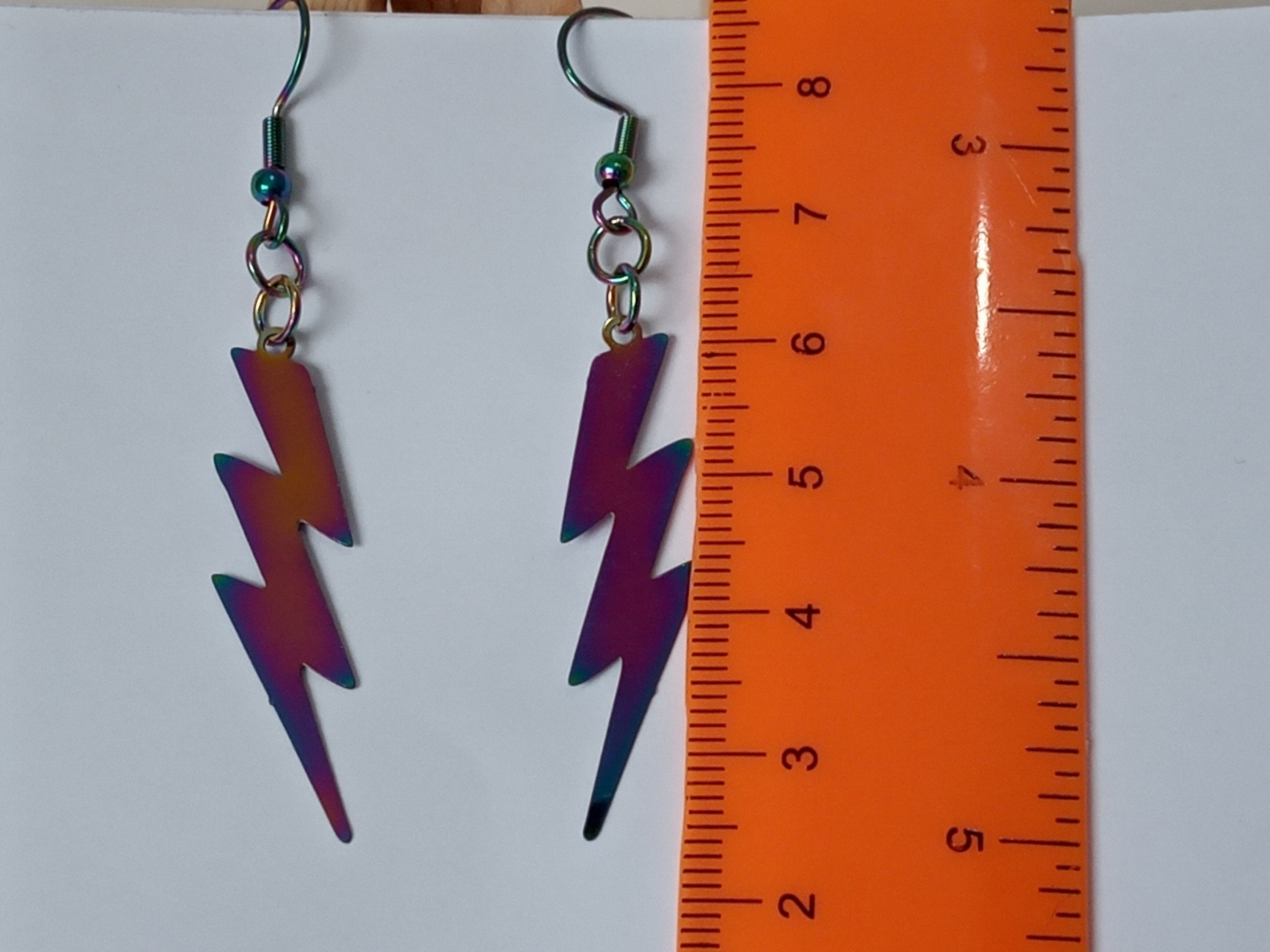 Rainbow Thunder Suncatcher Earrings 5 Types of Closure to Etsy Australia