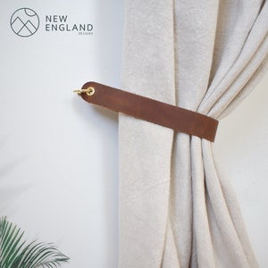 Vorhang Raffhalter / Leder Gardinen Halter, Lederband Vorhang Krawatte, Leder Holdback, Raffhalter