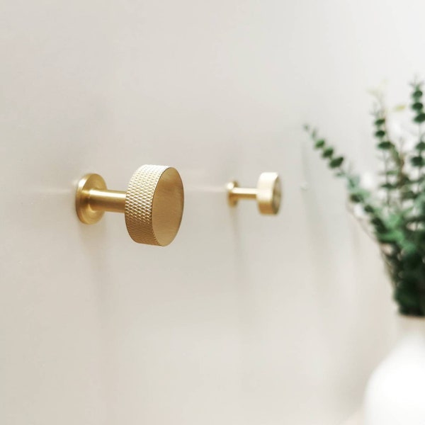 Brass wall hook / coat hook / towel hook / jewellery holder / bag hook