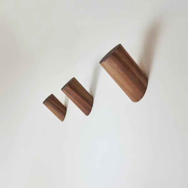 Walnut Wall Hook / Coat Hook / Towel Hook