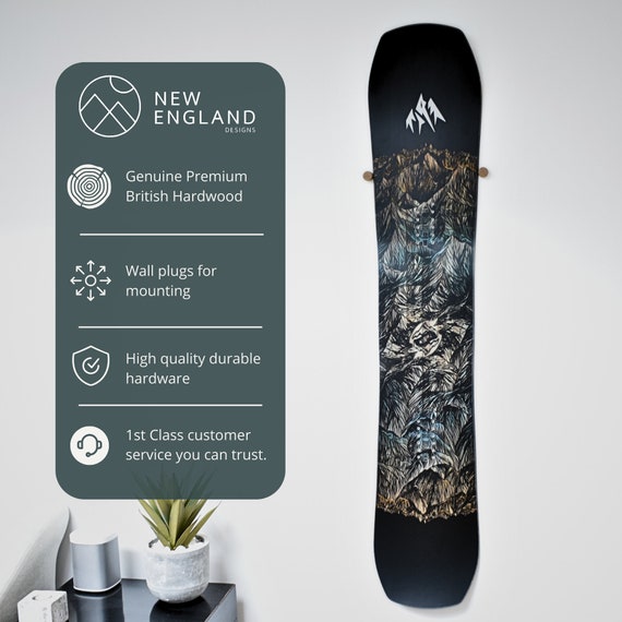 Supporto Da Parete Per Snowboard - Hold 5 Tavole, Design Galleggiante Invisibile, Sicuro E Compatto - Foto 7