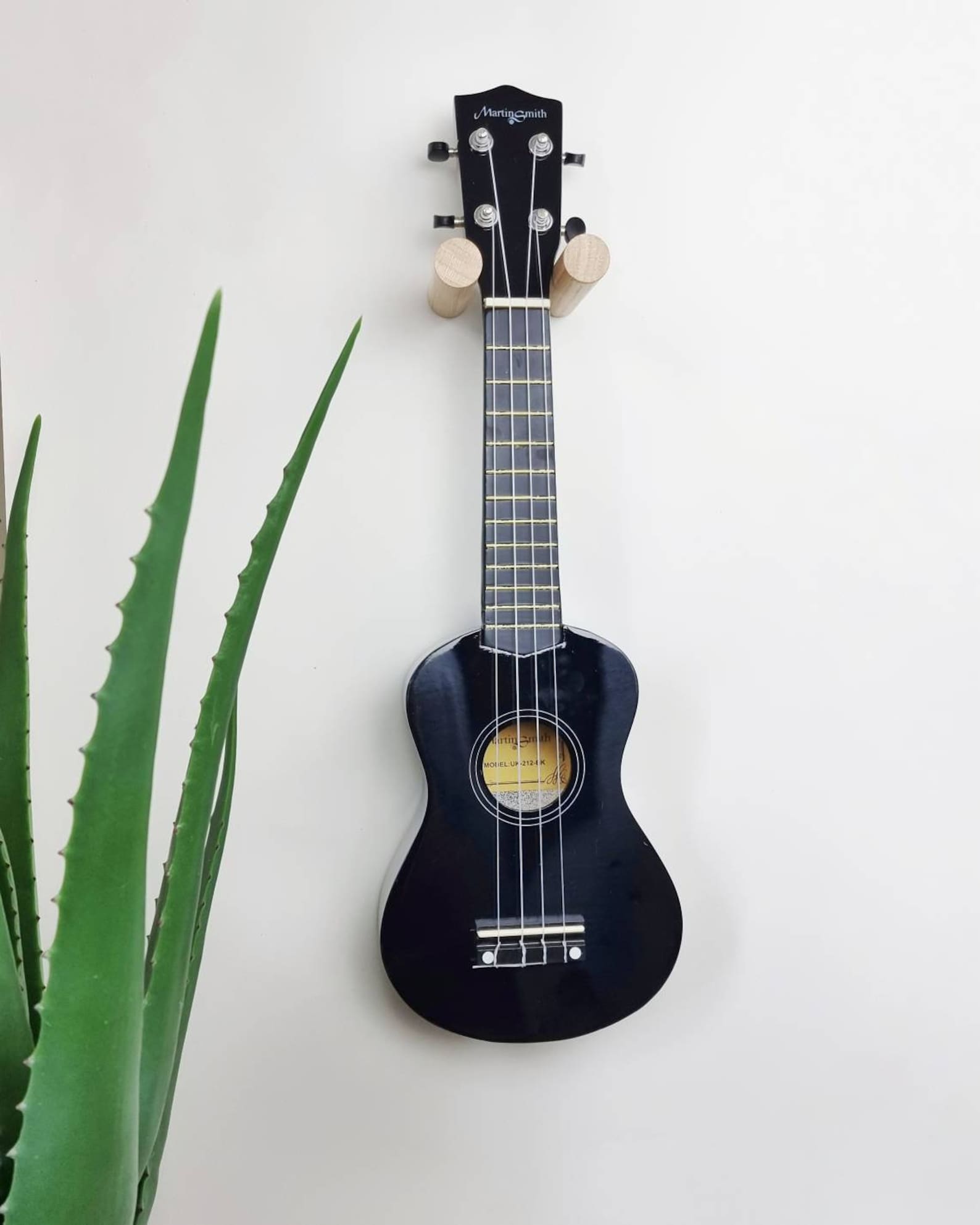 Oak Floating Ukulele Holder Wall Mount / Minimalist Simple Etsy UK