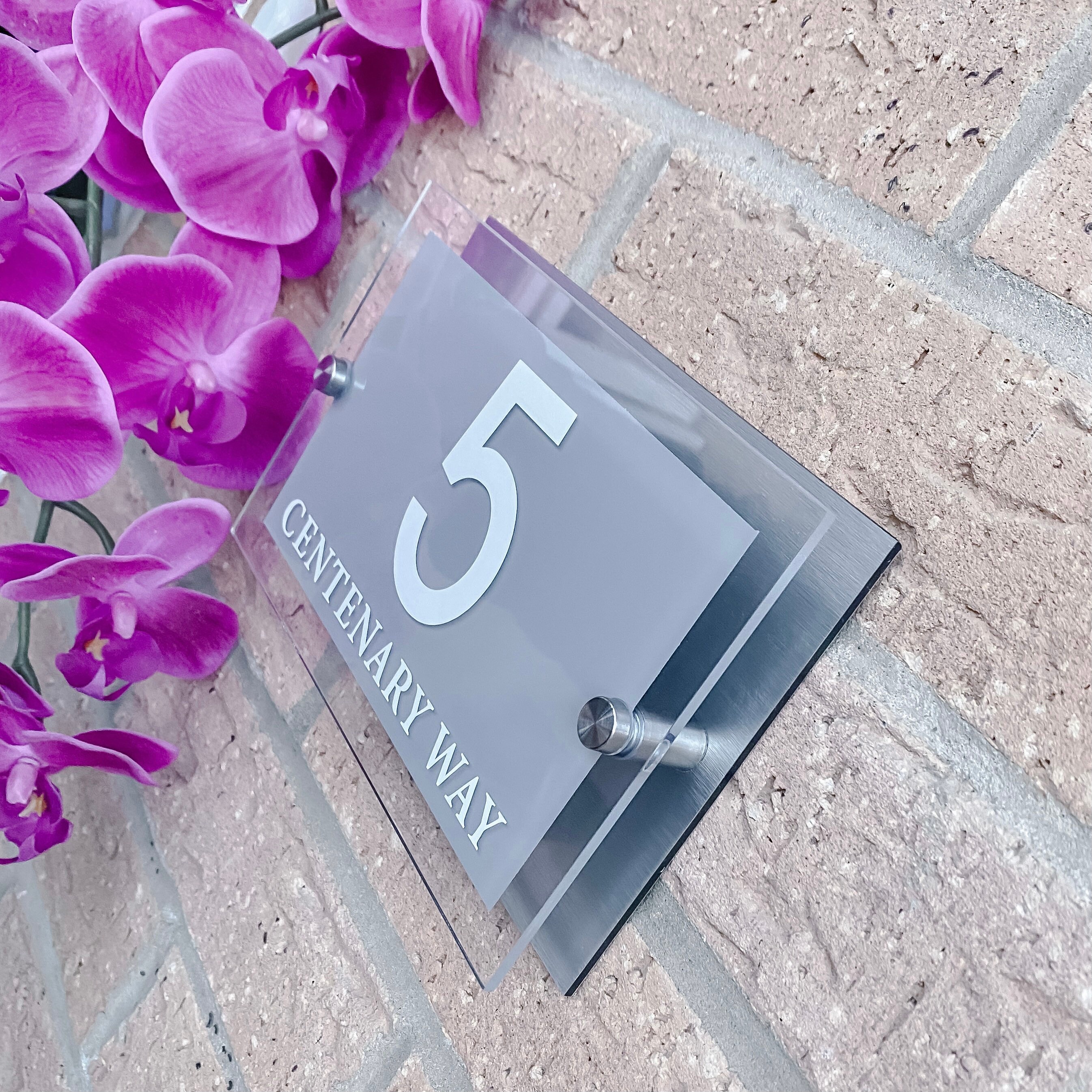 House Sign Acrylic Sign Personalised House Numbers Sign Etsy UK