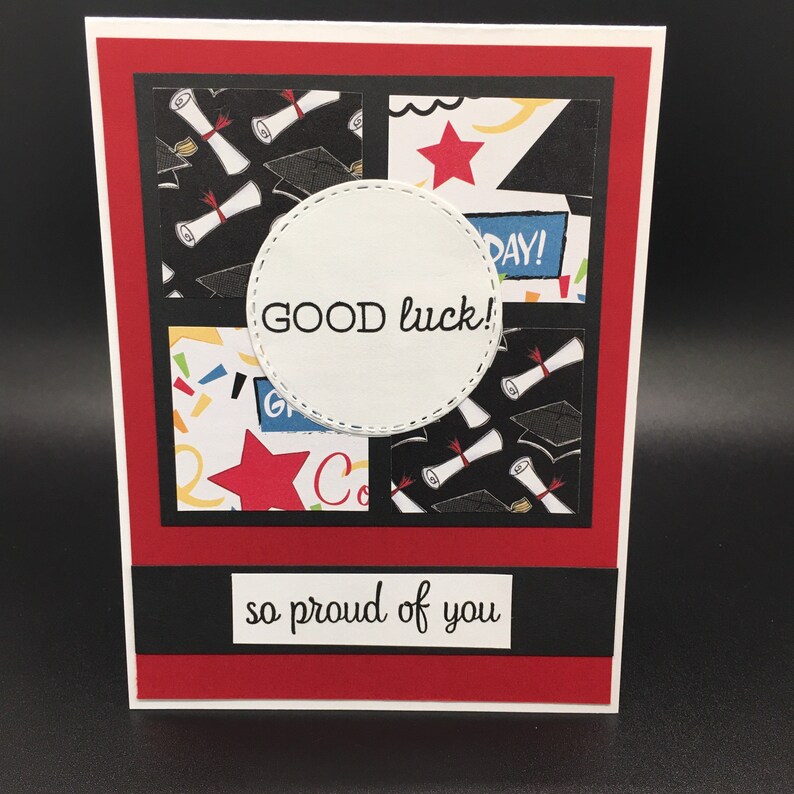 Handmade Graduation Card, Good Luck, Proud of You - Etsy