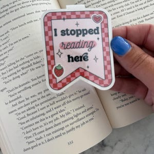 Magnetic Bookmark, Strawberry Bookmark, Trendy Bookmark, Gifts for Her, Book Lover