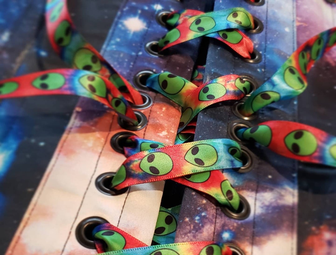 Tie Dye Alien (double Faced Satin Ribbon) - Etsy