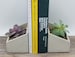 Set of Two Bookends - Concrete Book End Planters