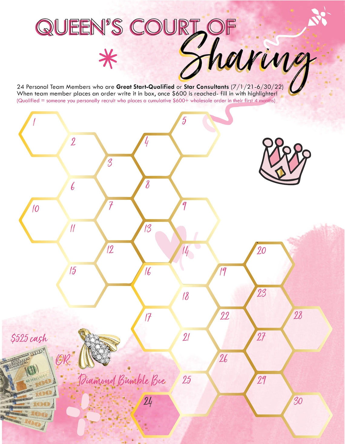 Court of Sales Court of Sharing Mary Kay Track Money Etsy