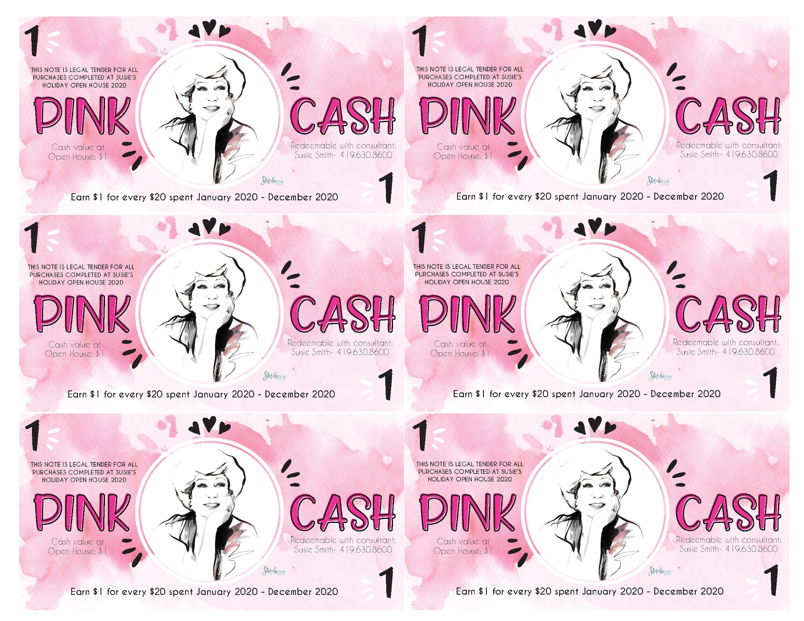 Pink Cash Mary Kay Money Direct Sales Gift Card Gift | Etsy
