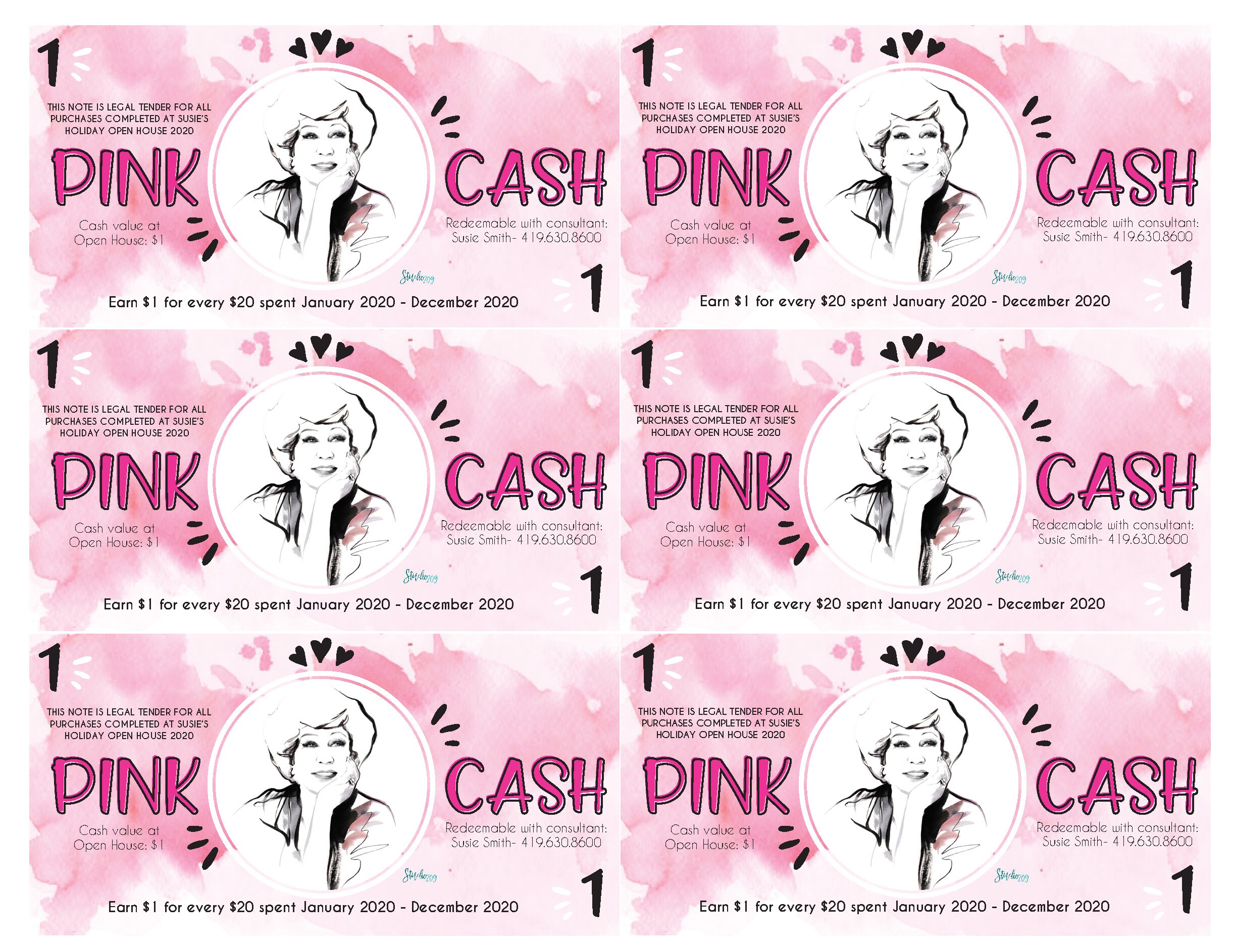 Pink Cash Mary Kay Money Direct Sales Gift Card Gift Etsy