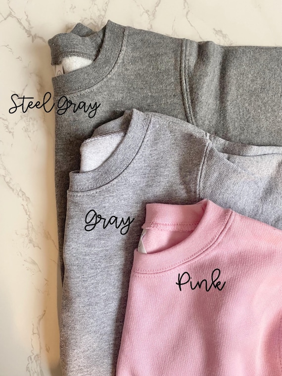 [GRAVER]★SMALL LETTERING SIGNED SWEATSHIRT Personalized Embroidered Kid's Name Sweatshirt