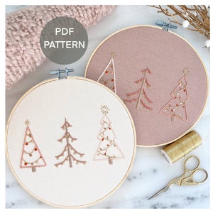 Merry Christmas Trees PDF Pattern