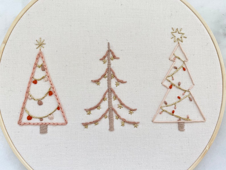 Merry Christmas Trees PDF Pattern - Etsy