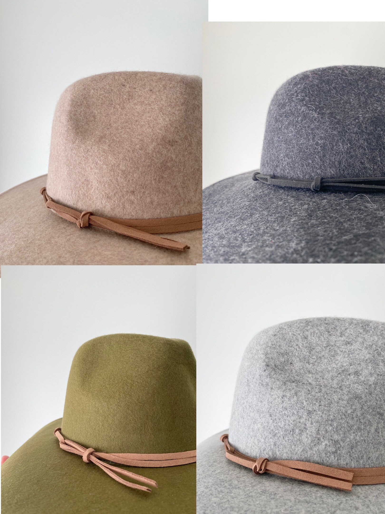 Custom Made to Order Hand Embroidered 4 Inch Wide Brim Felt  display picture 1