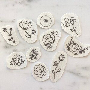 Stick and Stitch Floral Embroidery Pack