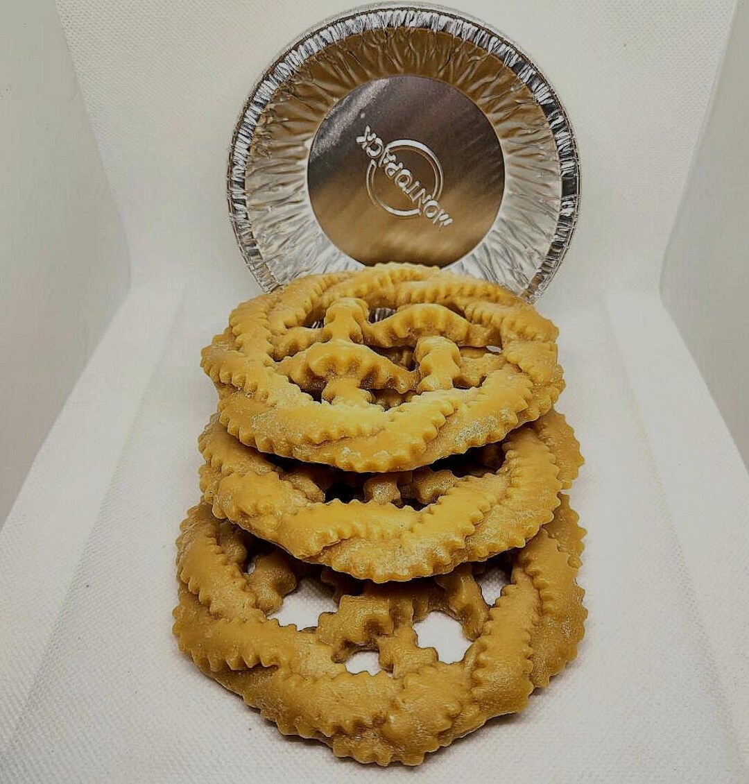 Woven Wax Pie Crusts (set of 3) - Rustic Bakery Display, 5 Inch Crust ...