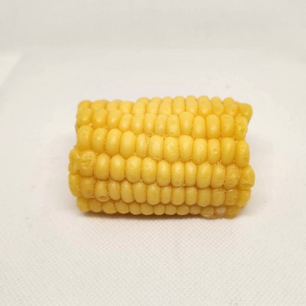 Wax Fake Food, Half Corn on the cob , Props, Display, Flat Back