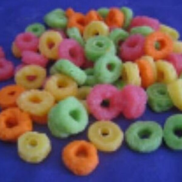 Wax Cereal Fruity Circles, Fake Cereal, Props, Display