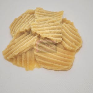 Wax Potato Chips Pile, Prop, Display. Chips are one solid piece.