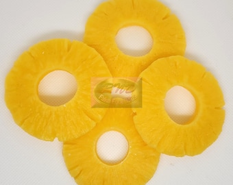 Wax Pineapple Slices, Props, Display, Fake Fruit, Fake Food, Candle Embeds, 12 Slices