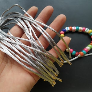 50pcs/lot of  30cm long Bracelet Cord,with Raw Brass Ends