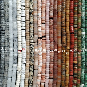 3x6mm Stone Heishi Beads,6mm heishi- labradorite,lemon jade,green aventurine,red stone,blue  turquoise,pink aventurine,yellow stone,green