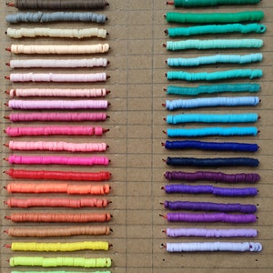 ON SALE - 3mm vinyl heishi beads,clay heishi