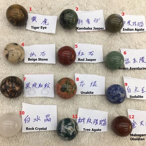 NO HOLE 5pcs 20mm stone round ball,spheres,marble- tiger eye,crystal quartz,sodalite,green aventurine,rose quatz,crazy agate,amethyst