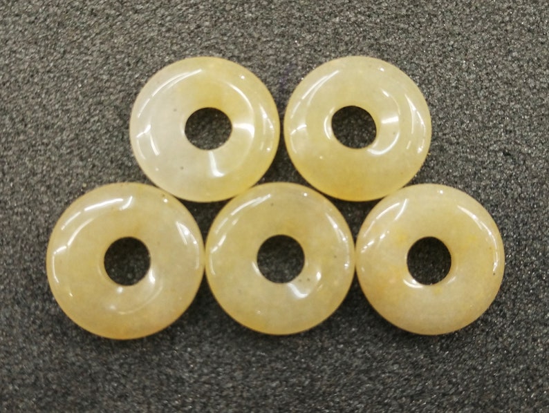 10pcslot 4mm Big hole 18mm Donut Ring Beads-opalite,blue turquoise,green aventurine,rose quartz,red stone,tiger eye,blue Sand,sodalite