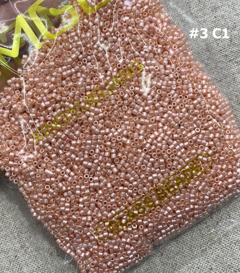 50g 11/0 Cylinder Seed Beads 2mm Glass Seed Beadspinkhot Etsy