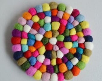 Vilten onderzetters, set van 2