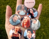 friends 1.25 quot buttons badges pins set tv rachel green jennifer aniston joey chandler ross phoebe monica geller netflix