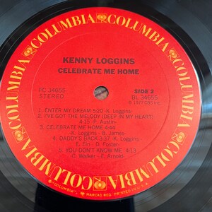 Kenny Loggins Celebrate Me Home Vinyl Record US Pressing 1977 Play