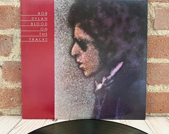 Bob Dylan - Blood On The Tracks - Folk Vinyl Record - US Pressing 1975 Reissue - No Liner Notes