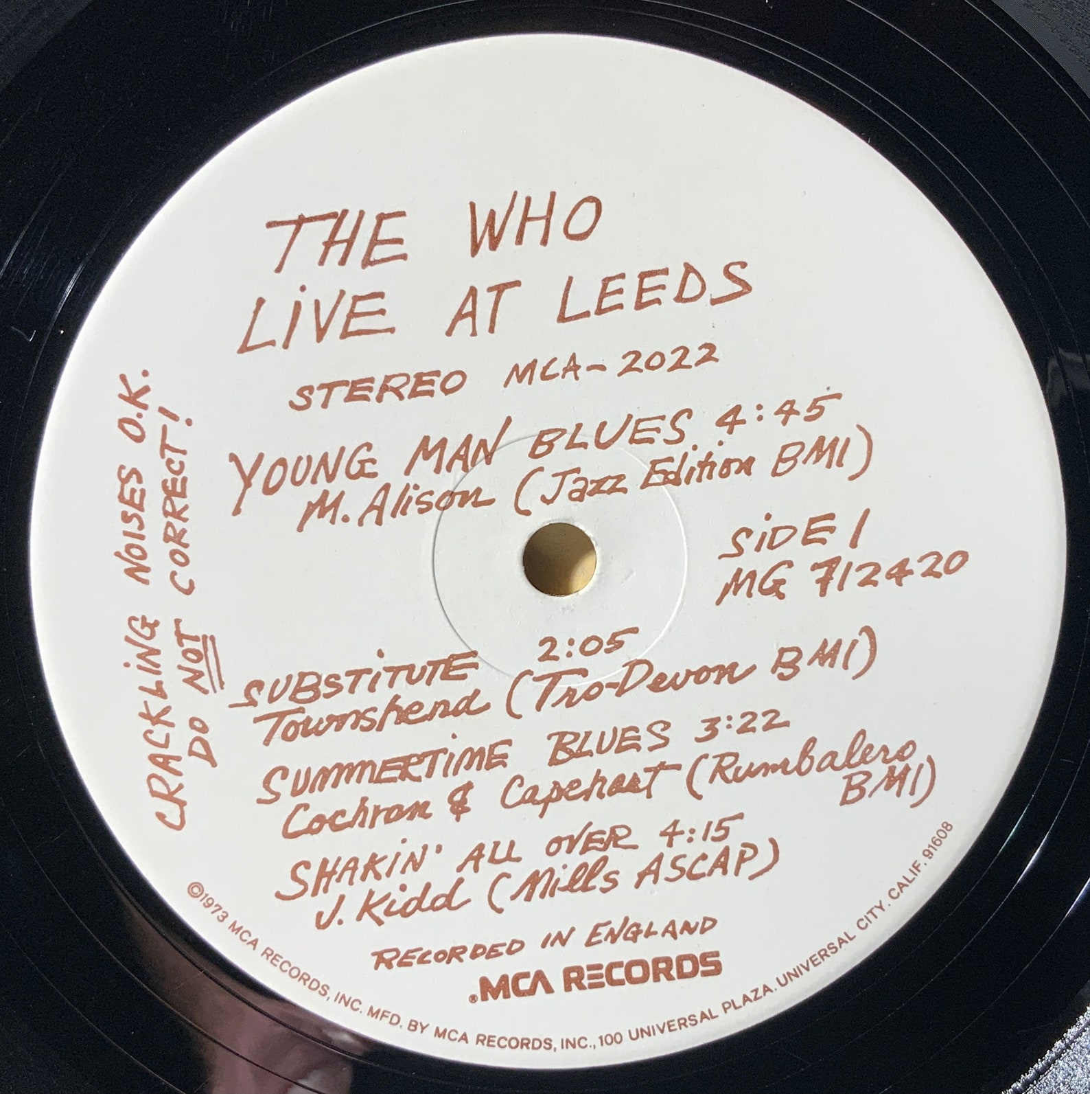 the who live at leeds
