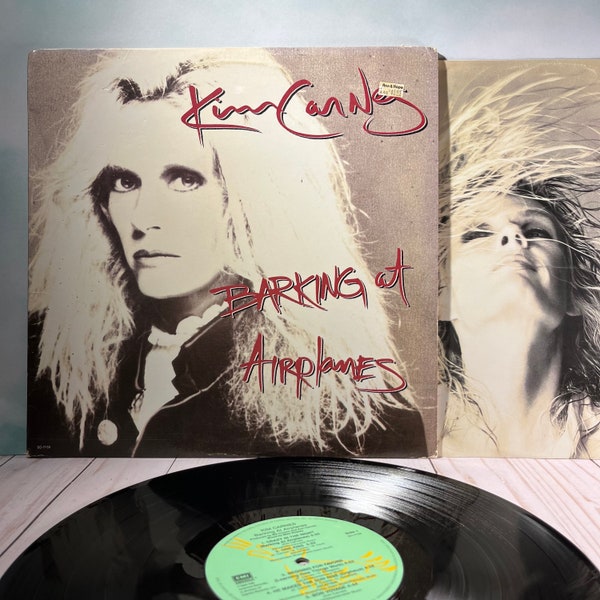 Kim Carnes - Barking At Airplanes - Vinyl Record - US Pressing 1985 - 33RPM - 80’s Rock Pop Synth Album - Play Tested and Cleaned- Retro