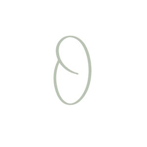 Sage Green Letter O Print: Minimalist Nursery Initial (Digital Download A4 A3 8x10in PDF) image 3