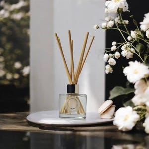 Dark Orchid & Vanilla Reed Diffuser: Handmade Luxury Home Fragrance