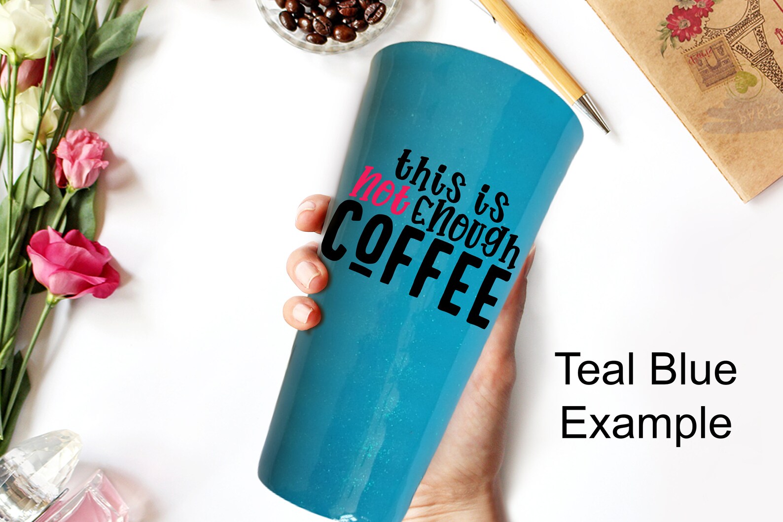 Coffee Tumblers Coffee Quote Steel Tumblers 20 Oz Etsy