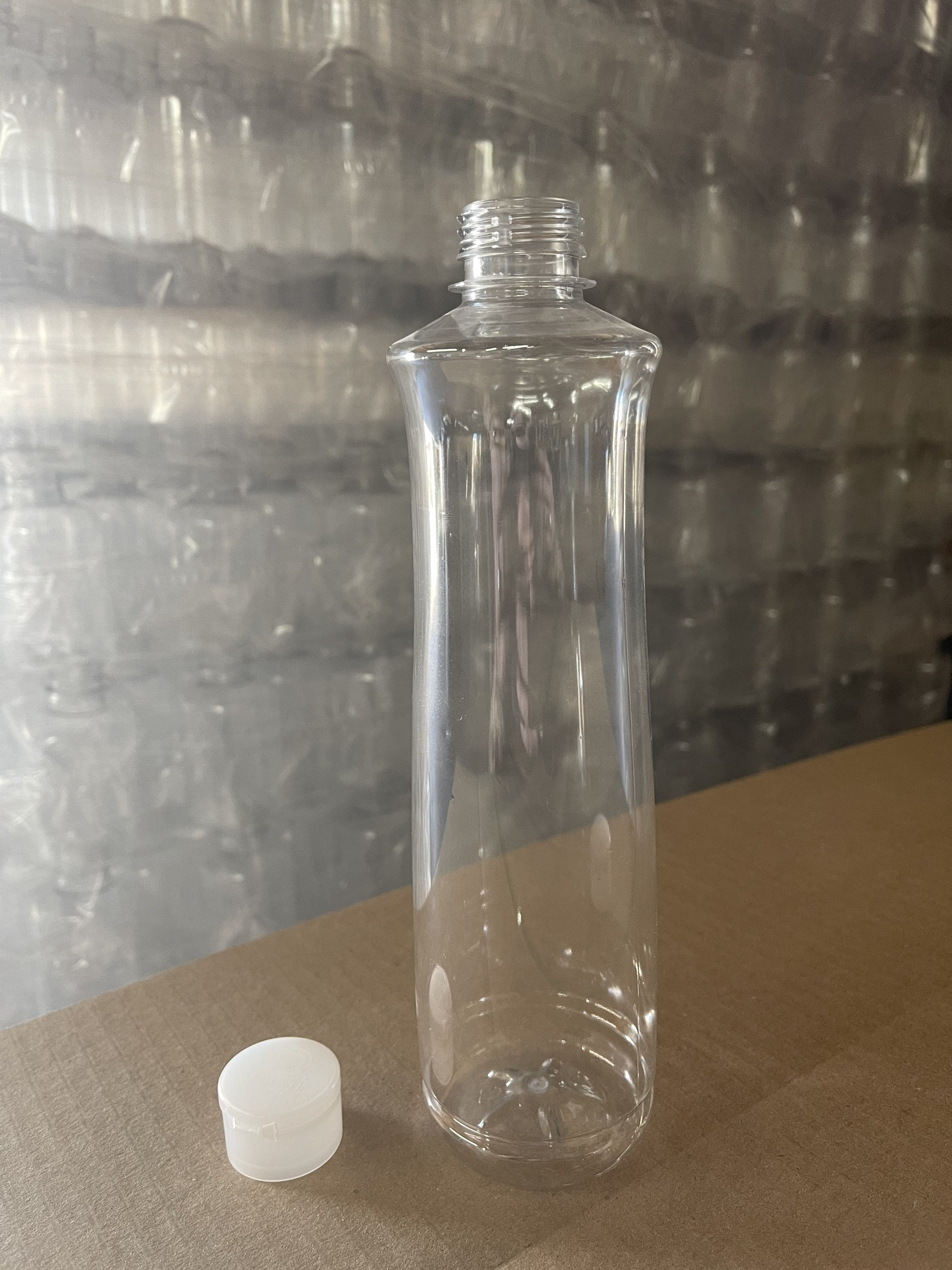 16.9 oz clear PET Bottles with caps Etsy