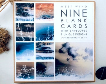 Box of 9 Small Cards - West Wind Collection
