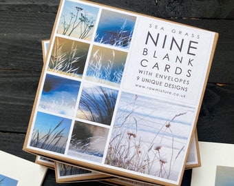 Box of 9 Small Cards - Sea Grass Collection