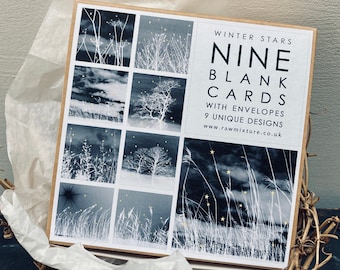 Box of 9 Small Cards - Winter Stars Collection