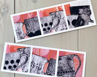 Espresso Cup Art Cards: 'Triple Espresso, Set of 2