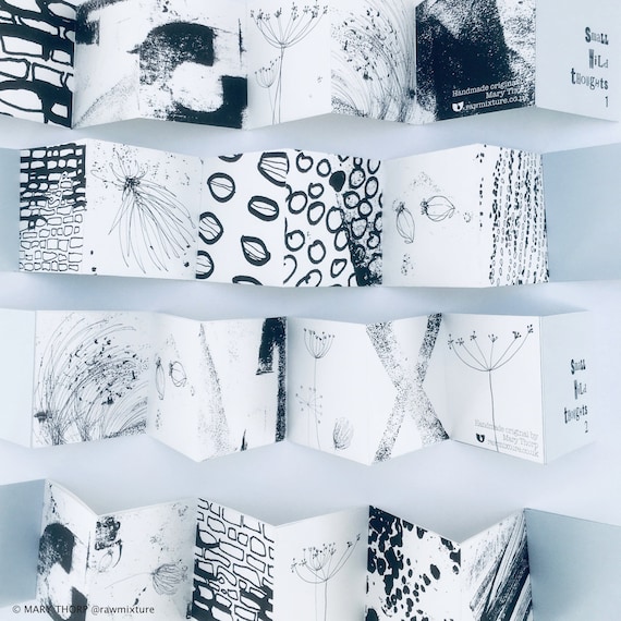 SMALL WILD THOUGHTS 1 & 2: handmade concertina books