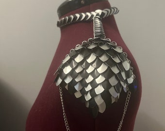 Black and silver Scalemail