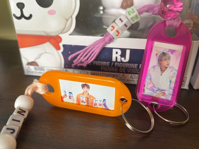 BTS photo keychain/ charm/ key tag Etsy