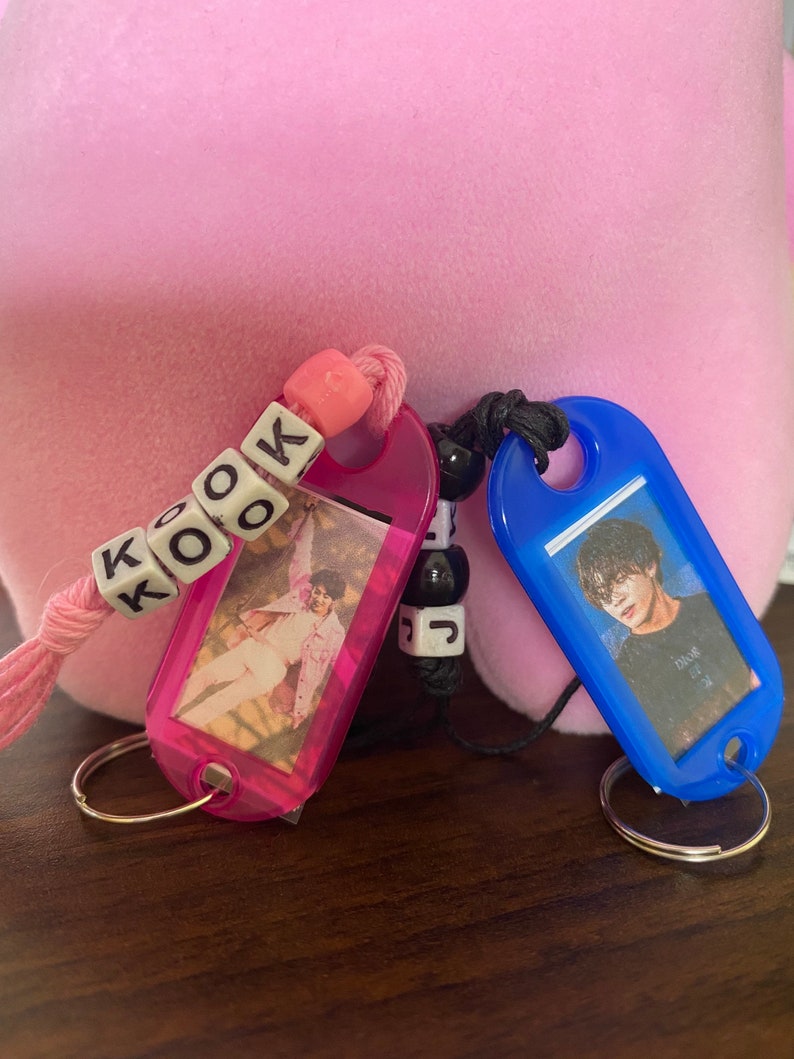 BTS photo keychain/ charm/ key tag Etsy