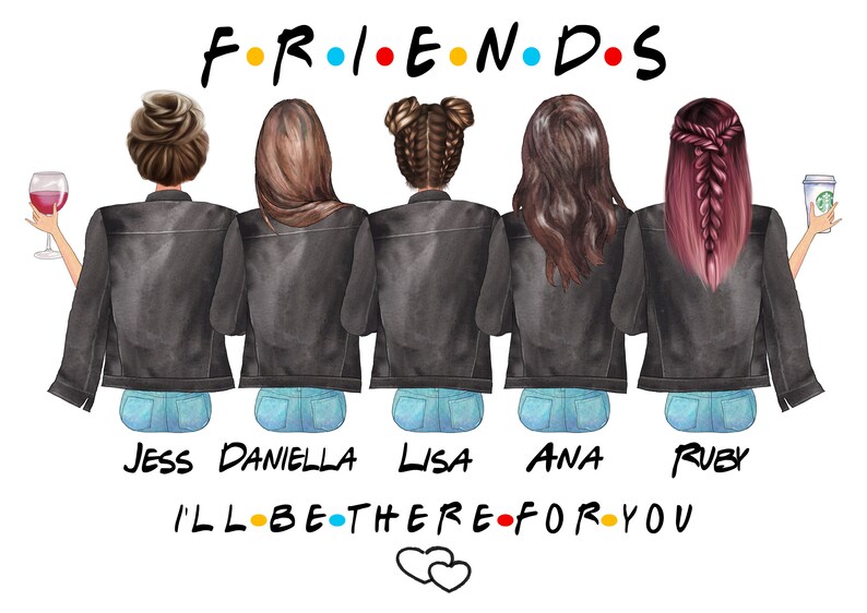 Best Friends Print Friends Gift Gifts for Friends Etsy UK